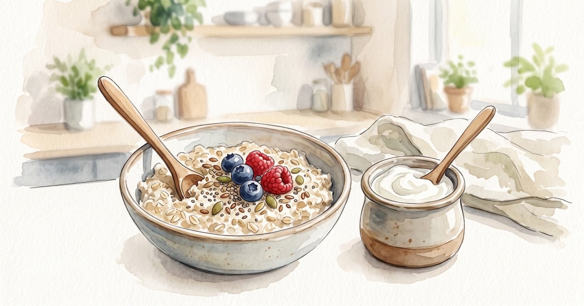 Avena y yogur griego: dos aliados distintos para un mismo problema de tránsito