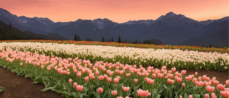 Trevelin arranca su temporada de tulipanes con más de 30 variedades y visitas guiadas hasta noviembre